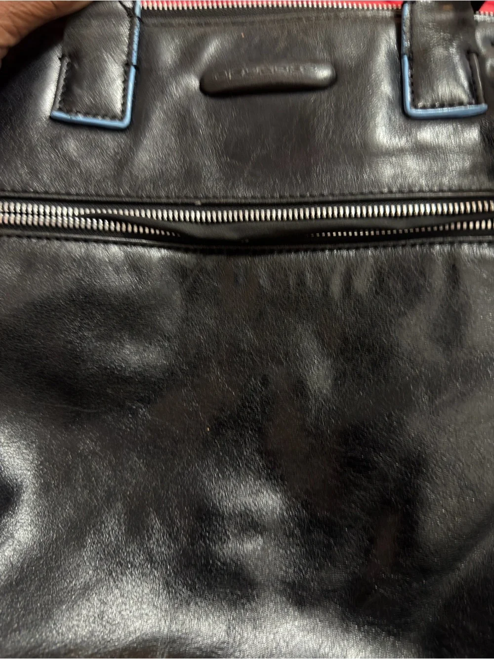 Leather Black womens shoulder bag